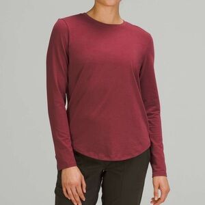 LULULEMON Love Long Sleeve Shirt in Mulled Wine